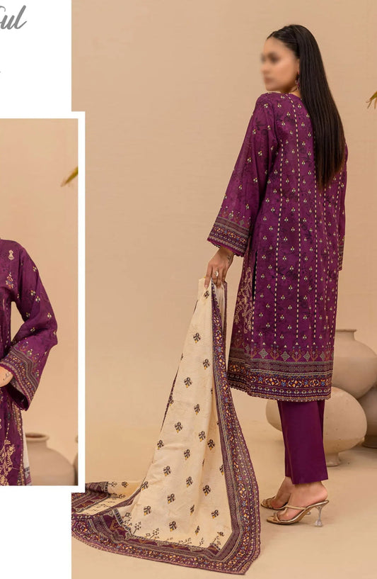 Jasmine Lawn Dora Digital Print and Embroidered Collection Vol 16 - Design 06