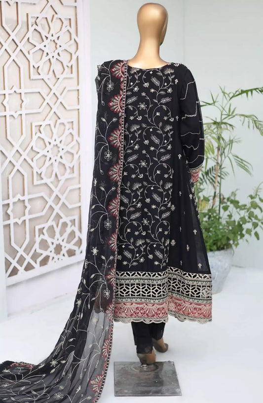 Bin Saeed Shazlin Exclusive Luxury Chiffon Frock Collection - Design 06