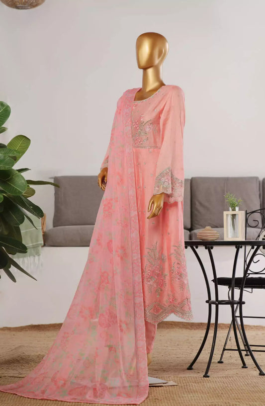 Bin Saeed Embroidered Frocks Jacquard Festive Collection Vol 01 - DESIGN-06