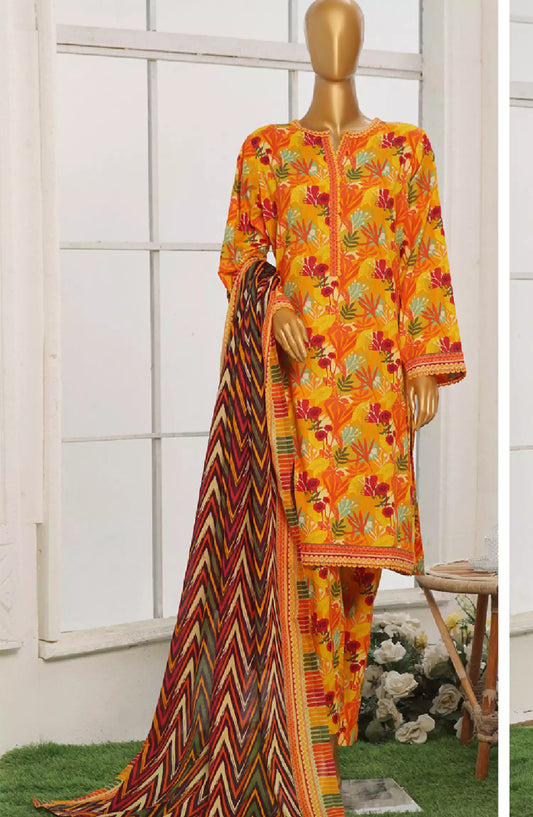 Bin Saeed Exclusive Printed Stitched Cotton Collection - Design 06
