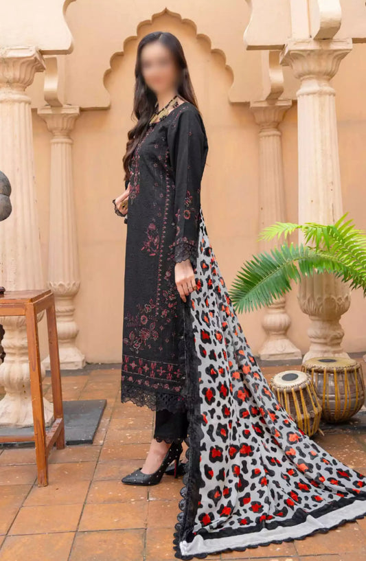 Queen Winter Palachi Shawl Embroidered Collection - Design 06