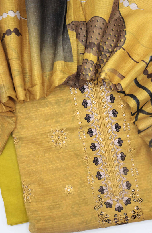 Kinza Unstitched 3 Piece Bana Dora Lawn Collection - Design 06