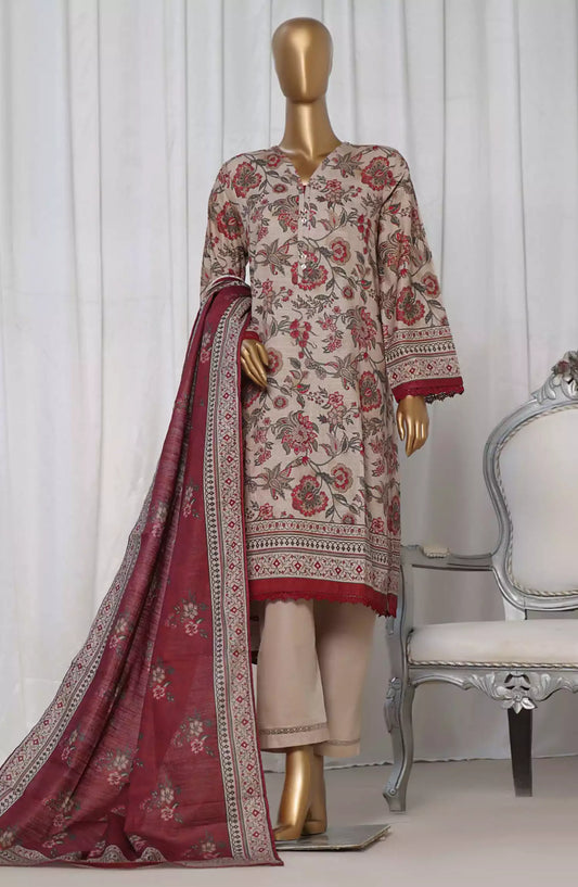 Sadabahar Khaddar Stitched Printed Collection 2024 - Design 06