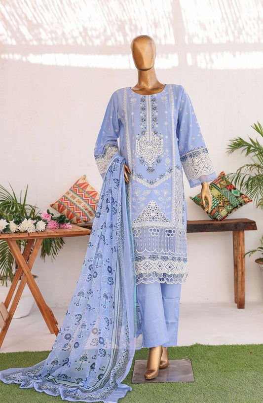 Bin Saeed Luxury Embroidered With Chiffon Dupatta Vol-2 - Design 06