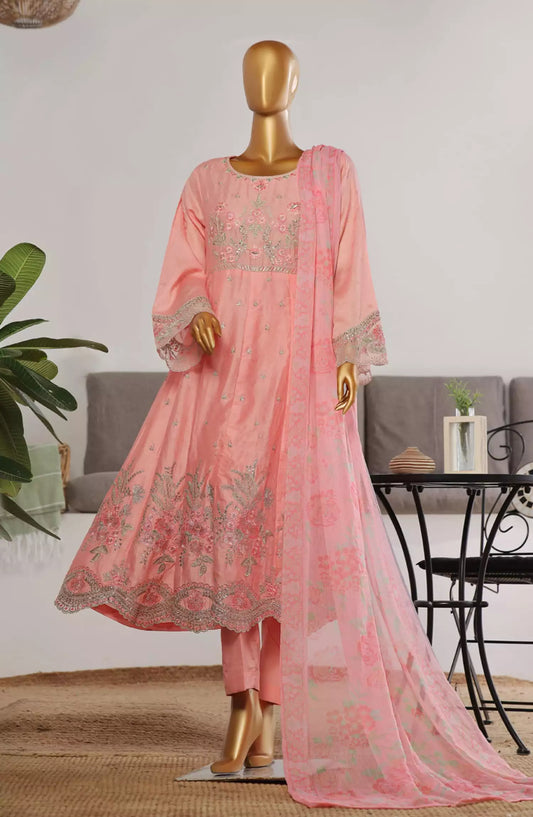 Bin Saeed Embroidered Frocks Jacquard Festive Collection Vol 01 - DESIGN-06