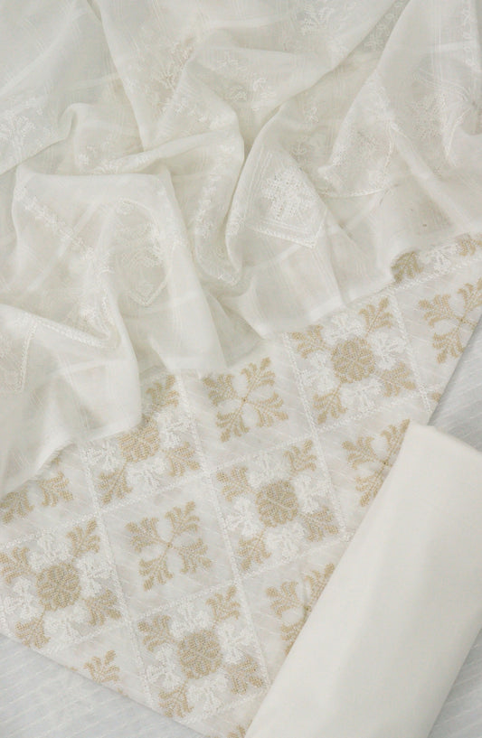 Subrang Unstitch Embroidered Lawn with Fancy Lawn Dupatta - DESIGN-06