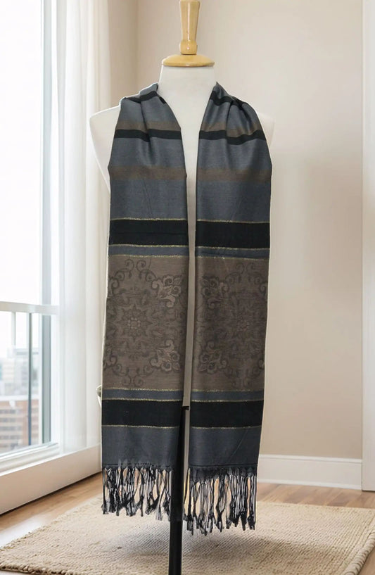 Stoluxe Premium Jacquard Cotton Staple Stole Vol 09 - Design 06