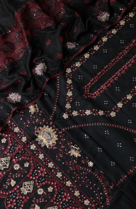 Noor Embroidered Winter Slub Collection - NESC-Design 06