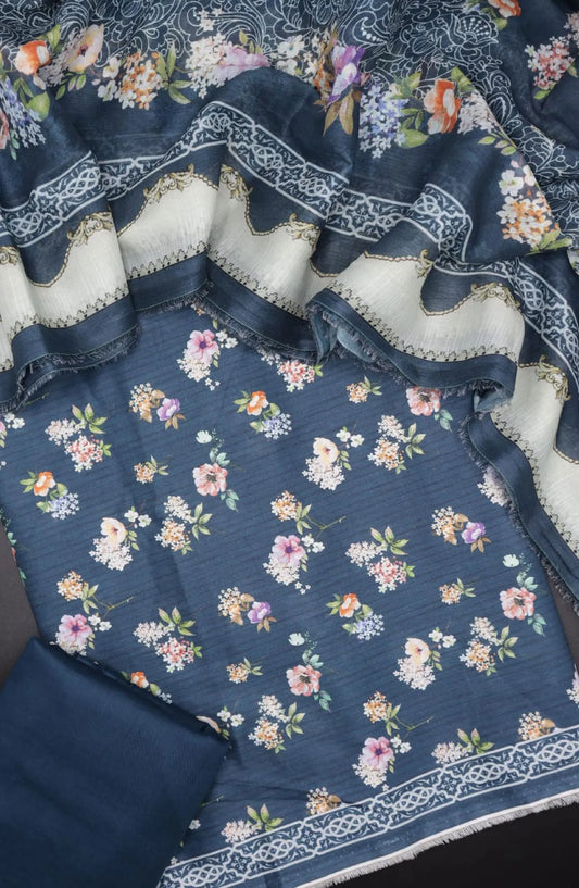 Bin Saeed Unstitched Printed Lawn Collection 2024 Vol 02 - Design-06