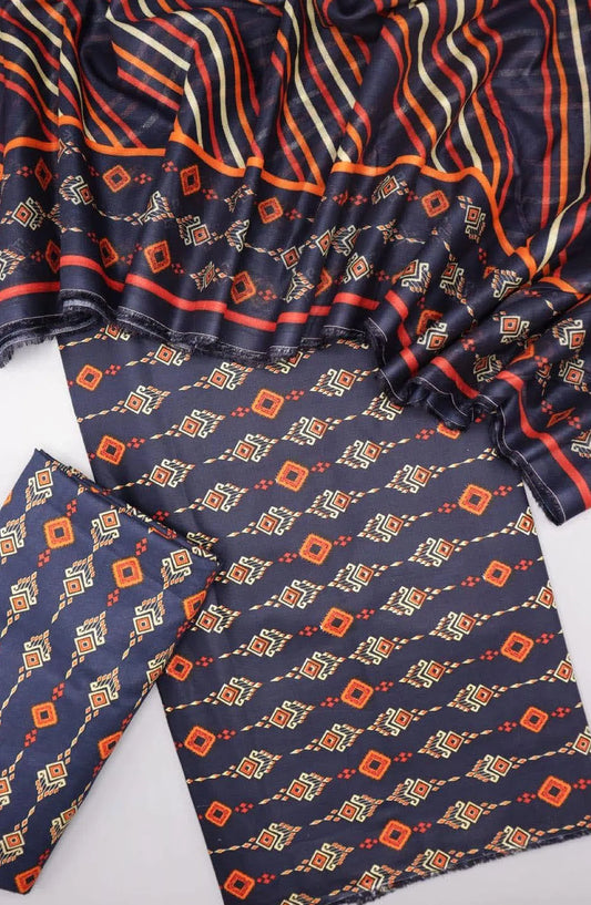 Bin Saeed Unstitched Printed Lawn Collection 2024 Vol 05 - Design 07