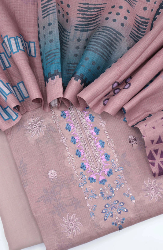 Kinza Unstitched 3 Piece Bana Dora Lawn Collection - Design 07