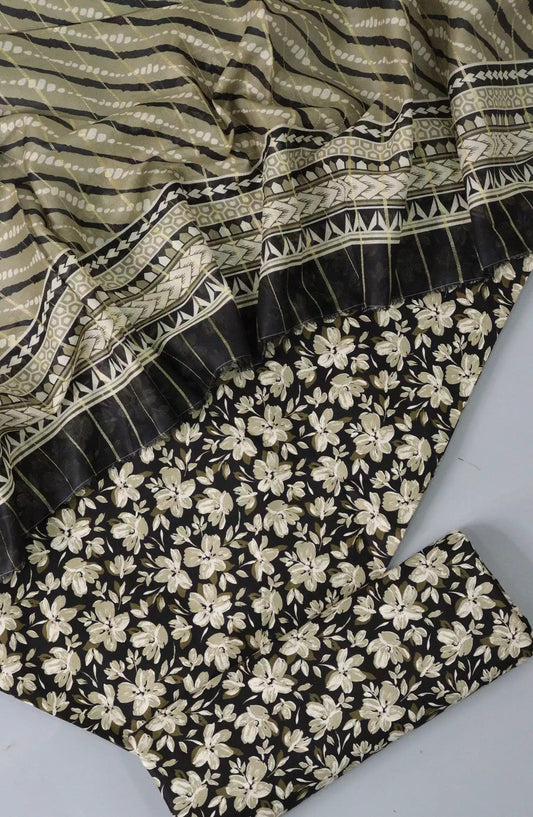 Bin Saeed Unstitch Printed Cotton Collection VOL 02 - Design 07