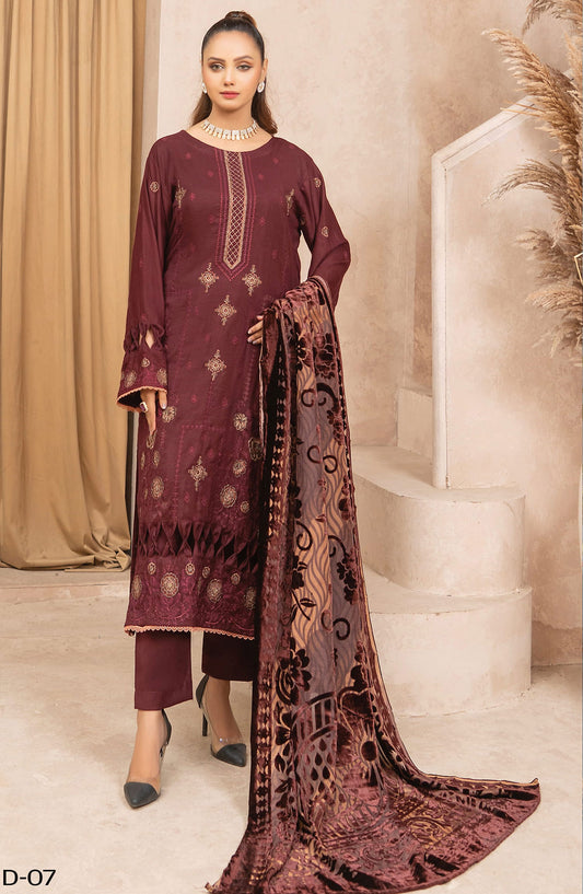 Queen Winter Palachi Shawl Luxurious Collection vol 02 - Design 07