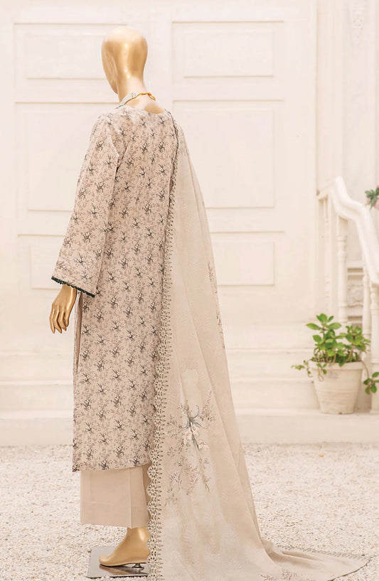 Tarzz Printed Lawn Collection With Emb Voile Dupatta Vol.1 - Design 07