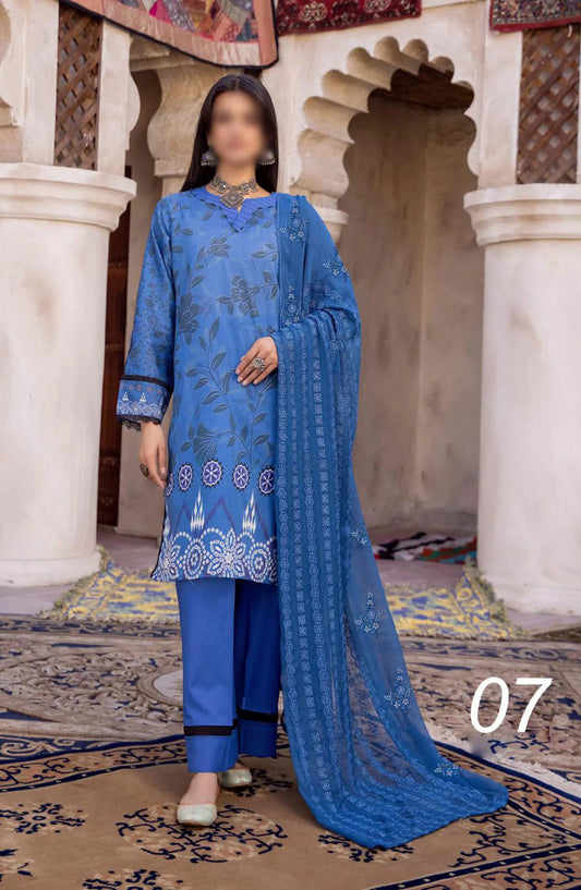 Mahees Digital Printed Lawn Collection 2024 - Design 07