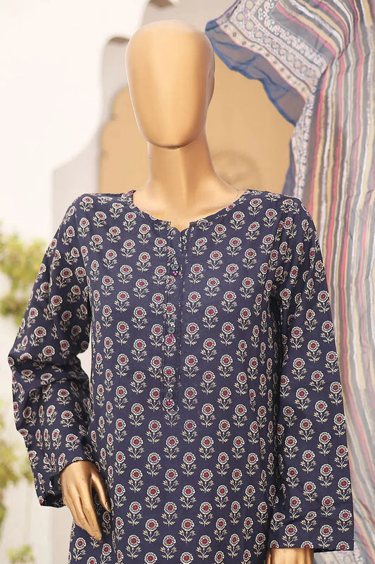 Bin Saeed Printed Lawn with Chiffon Dupatta Collection Vol 03 - Design 07