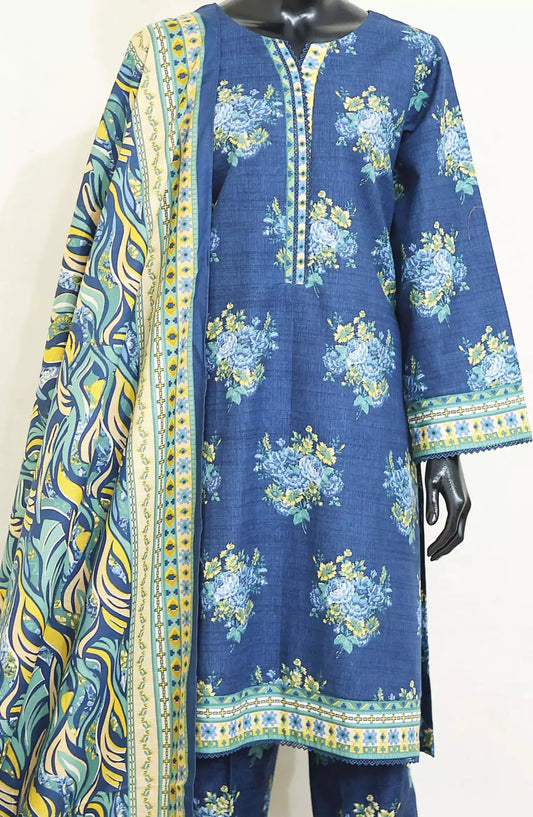 Bin Saeed Khaddar Winter Collection 2024 - Design 07