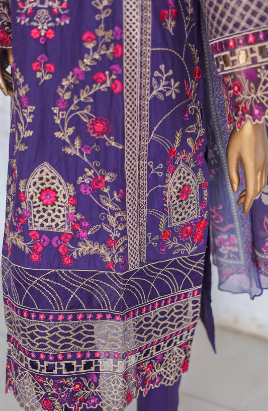 Bin Saeed Luxury Embroidered With Chiffon Dupatta Vol 03 - Design 07