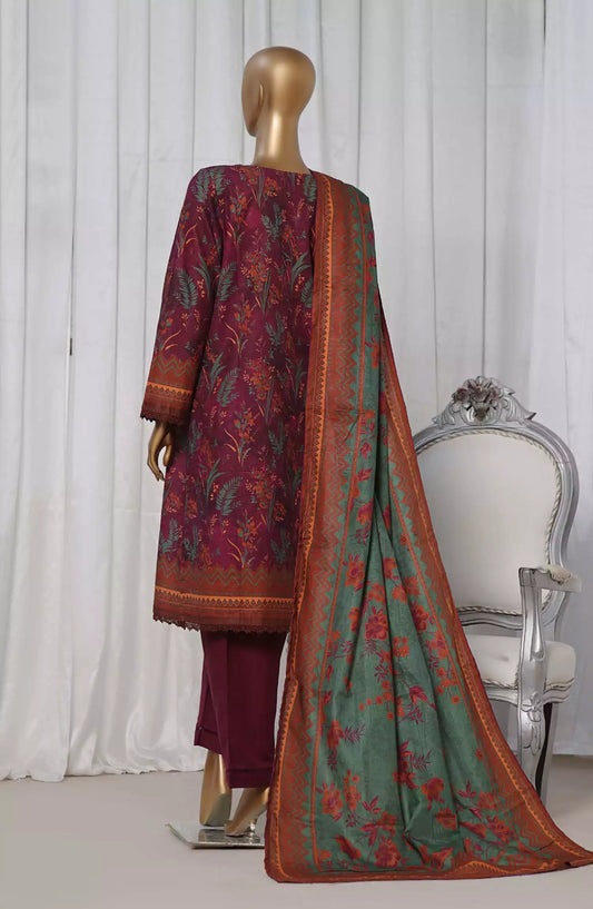 Sadabahar Khaddar Stitched Printed Collection 2024 - Design 07