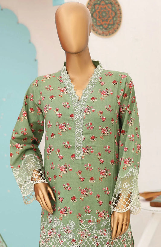 Bin Saeed Exclusive Lawnkari and Cutwork Kari Collection - Design 07