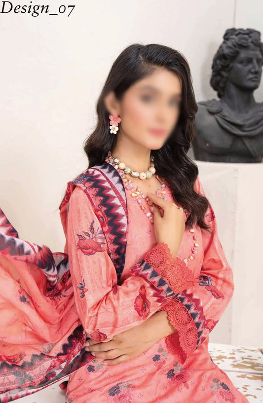 Andaaz Digital Printed and Embroidered Collection By Riaz Arts Chp 02 - DESIGN-07