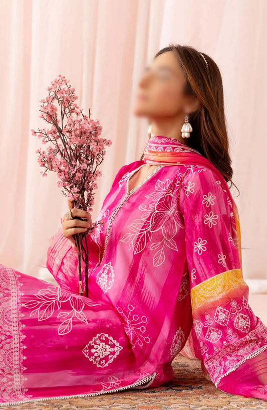 Zarkis Printed Lawn Collection By Riaz Arts - DESIGN-07