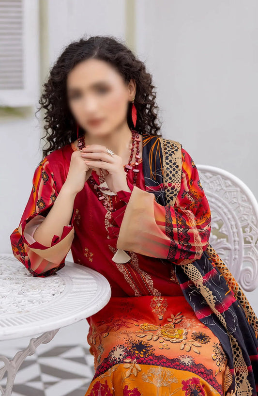 Heer Lawn Digital Print and Embroidered Vol 03 Collection - Design 07