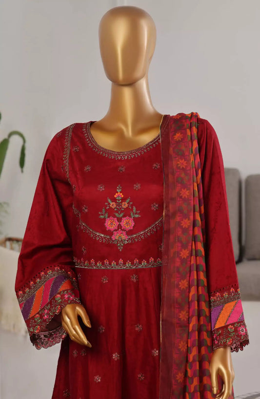 Bin Saeed Embroidered Frocks Jacquard Festive Collection Vol 01 - DESIGN-07