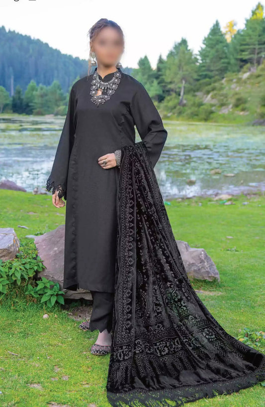 Insia Luxury Winter Zari Wool Collection By Riaz Arts - Design 07