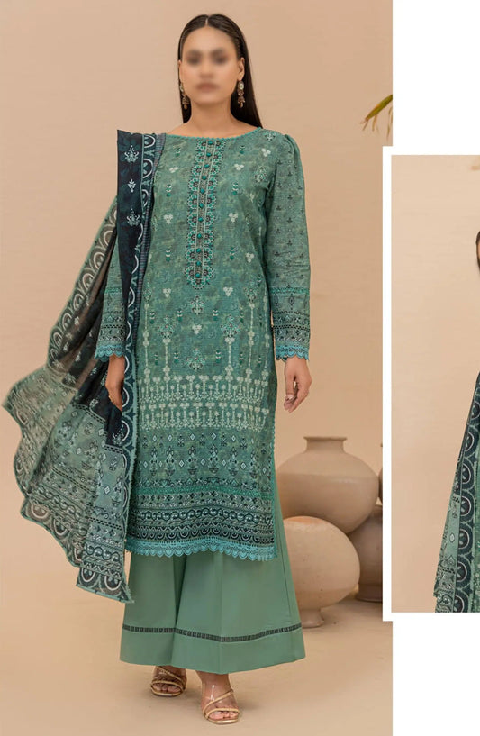 Jasmine Lawn Dora Digital Print and Embroidered Collection Vol 16 - Design 07