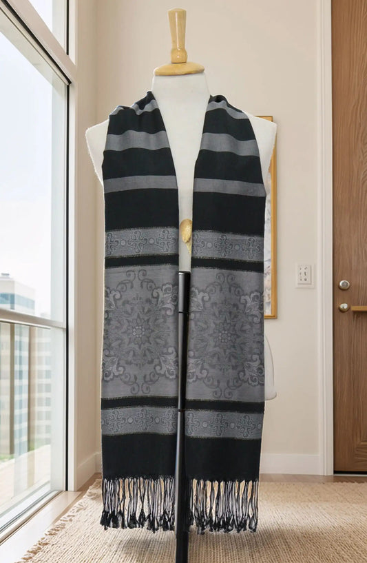 Stoluxe Premium Jacquard Cotton Staple Stole Vol 09 - Design 07