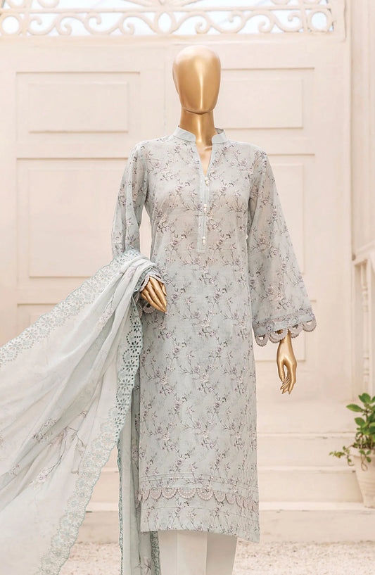 Tarzz Printed Lawn Collection With Emb Voile Dupatta Vol.1 - Design 08