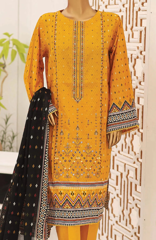 Bin Saeed  Exclusive Embroidered 3 PC Collection 2024 - Design 08