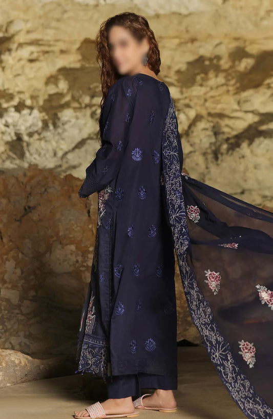 Afsoon Embroidered Lawn Collection 2024 By Humdum - Design 08