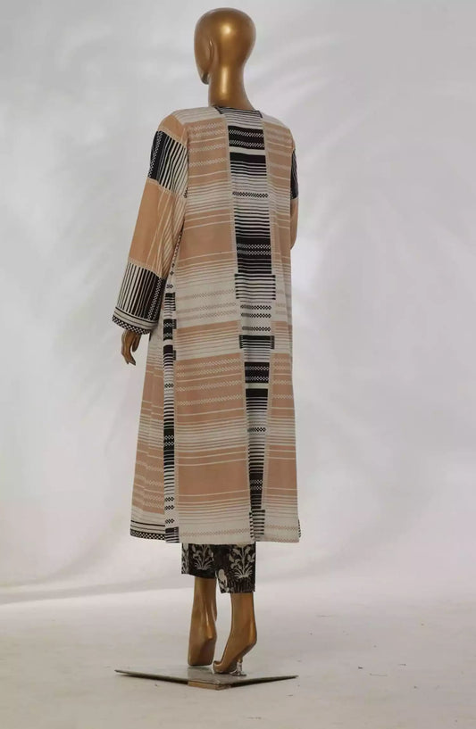 Bin Saeed Khaddar Printed Fusion Collection - Design 08