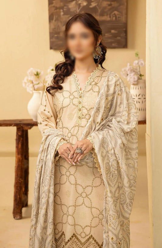 Layla Premium Embroidered Lawn Collection 2024 - Design 08