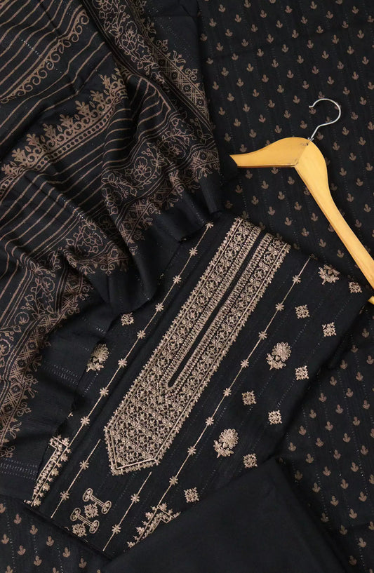 Manzil Dhanak Wool Embroidered Collection - Design 08