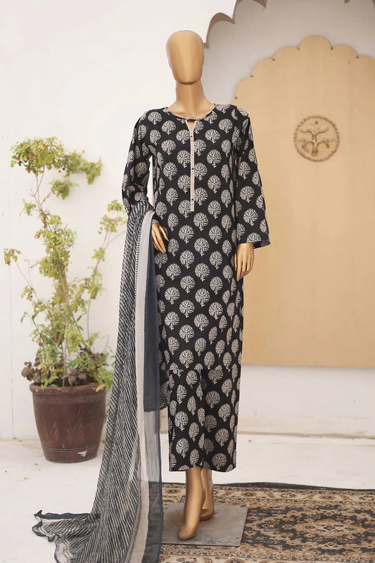 Bin Saeed Printed Lawn with Chiffon Dupatta Collection Vol 03 - Design 08