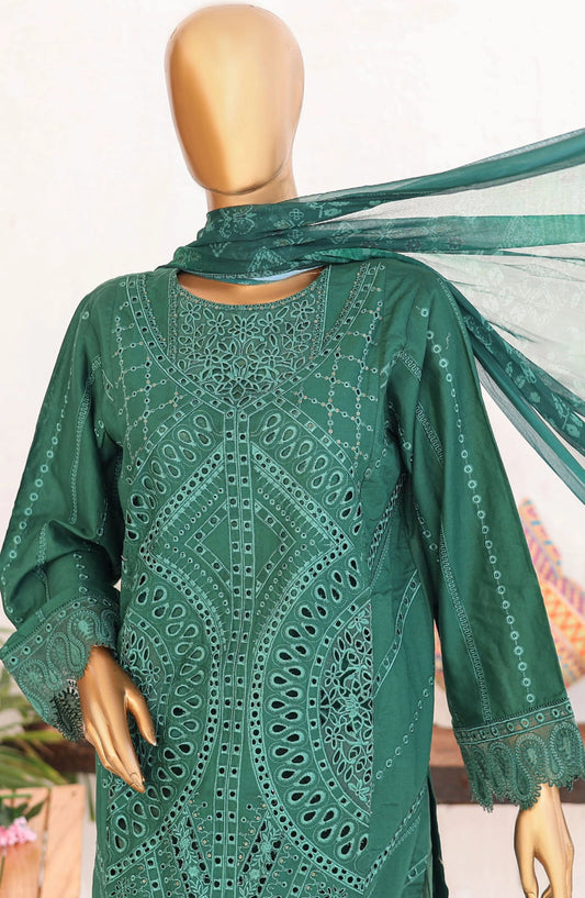 Bin Saeed Luxury Embroidered With Chiffon Dupatta Vol-2 - Design 08