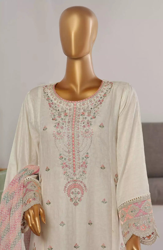 Bin Saeed Embroidered Frocks Jacquard Festive Collection Vol 01 - DESIGN-08