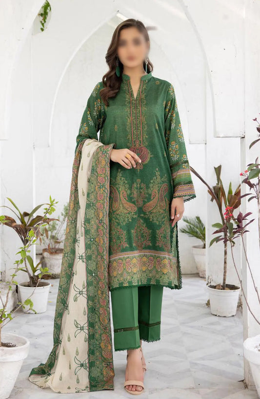 Sarah Digital Premium Embroidered Slub Lawn Collection 2024 - Design 08