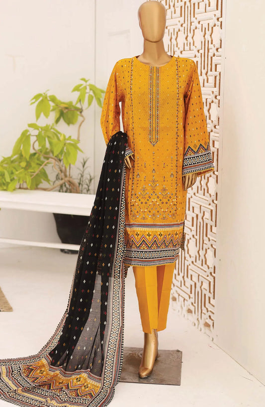 Bin Saeed  Exclusive Embroidered 3 PC Collection 2024 - Design 08