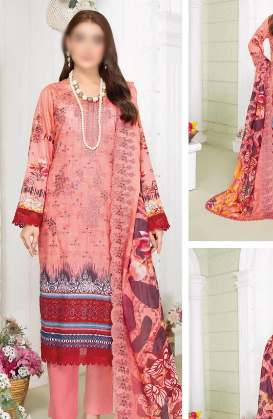 Reet Riwaj Digital Print and Embroidered Collection By Riaz Arts - Design-08