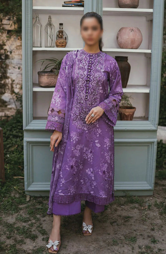 Gardenia Vol 02 Embroidered Print Lawn Collection By Humdum - Design 08