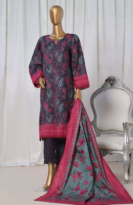 Sadabahar Khaddar Stitched Printed Collection 2024 - Design 08