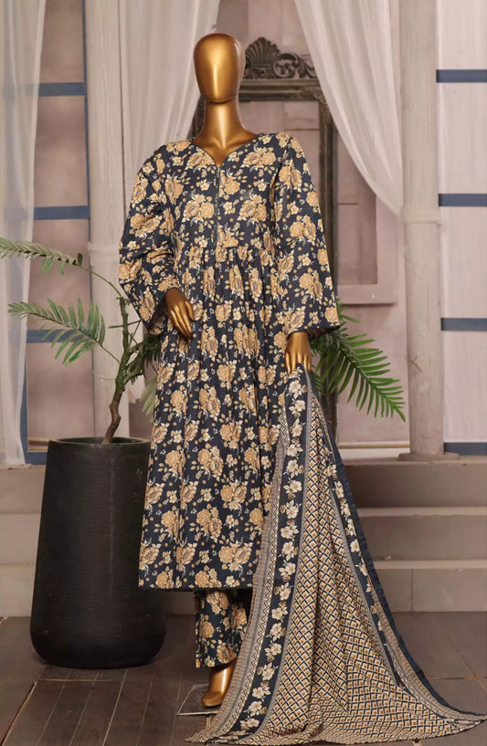 BIN SAEED Exclusive Printed Khaddar 3PC Collection Vol 01 - BS-EPK-Design 08