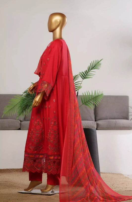 Bin Saeed Embroidered Frocks Jacquard Festive Collection Vol 01 - DESIGN-09