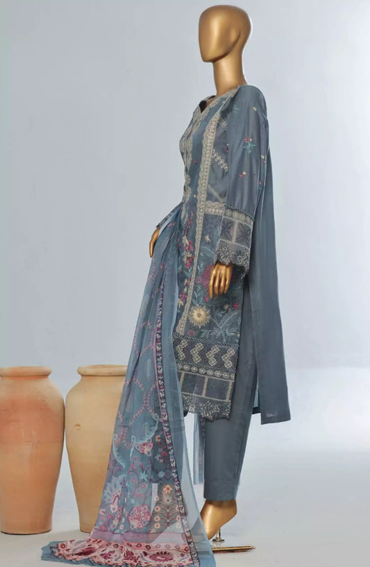 Bin Saeed Luxury RTW Cotton Embroidered Collection 2024 Vol 04 - Design 09