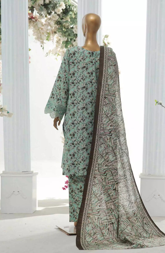 Bin Saeed Exclusive RTW Chikankari Embroidered Khaddar Collection Vol 04 - Design 09
