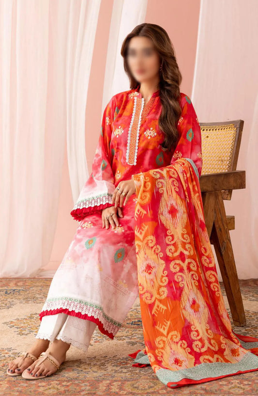 Zarkis Printed Lawn Collection By Riaz Arts - DESIGN-09